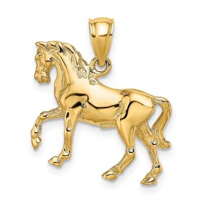 Horse Charm 14k Gold 3-D K6540, MPN: K6540, 637218045297