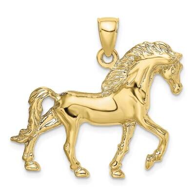 2-D Horse Walking Charm 10k Gold 10K6501, MPN: 10K6501,