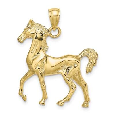 3-D Polished Horse Charm 10k Gold 10K6507, MPN: 10K6507,