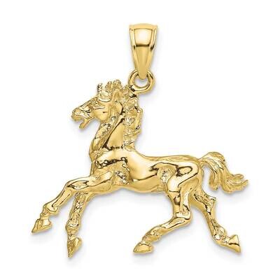3-D Horse Trotting Charm 10k Gold 10K6547, MPN: 10K6547,