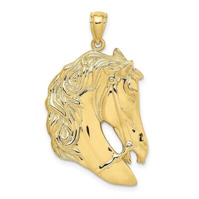 Horse Head with Long Mane Charm 10k Gold 10K6531, MPN: 10K6531, 883957138794