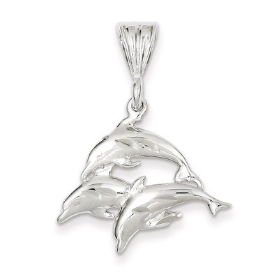 Trio of Dolphins Pendant Sterling Silver QC2033, MPN: QC2033, 883957905884