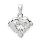 Dolphin Pendant Sterling Silver Polished QC9583, MPN: QC9583, 883957939667