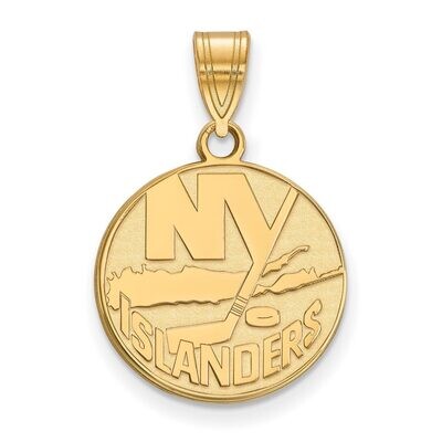 New York Islanders Medium Pendant Gold-plated Silver GP003ISL, MPN: GP003ISL, 886774740973