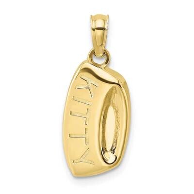 Kitty Bowl Charm 10k Gold 10K6470, MPN: 10K6470,