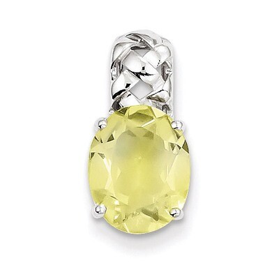 Sterling Silver Lemon Quartz Pendant QP2934LQ