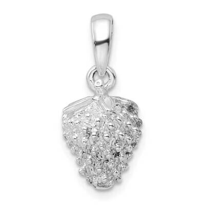 3D Strawberry Pendant Sterling Silver Polished QC9799, MPN: QC9799, 637218145638