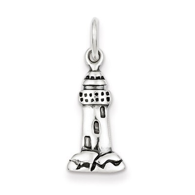 Lighthouse Charm Antiqued Sterling Silver QC4930, MPN: QC4930, 883957977256