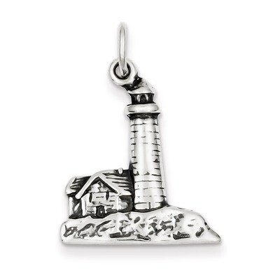 Lighthouse Charm Antiqued Sterling Silver QC1442, MPN: QC1442, 883957570792