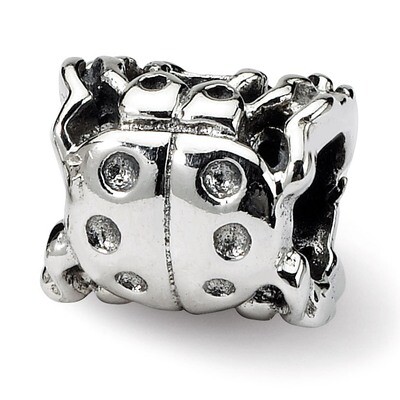Ladybug Bead - Sterling Silver QRS247, MPN: QRS247, 883957721453