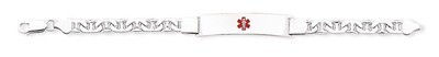 8 Inch Medical ID Anchor Link Bracelet Sterling Silver XSM35-8, MPN: XSM35-8, 883957273891