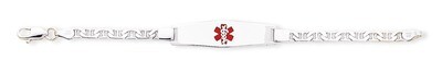 8 Inch Medical ID Anchor Link Bracelet Sterling Silver XSM47-8, MPN: XSM47-8, 883957274416