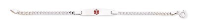 7 Inch Medical ID Curb Link Bracelet Sterling Silver XSM42-7, MPN: XSM42-7, 883957274201
