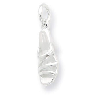 High Heel Sandal Charm Sterling Silver QC7062
