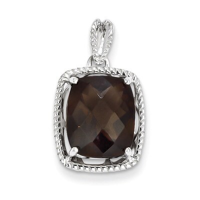 Smokey Quartz Pendant Sterling Silver QP2915SQ, MPN: QP2915SQ, 883957358048