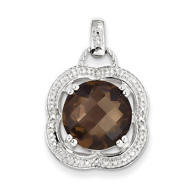 Smokey Quartz Pendant Sterling Silver QP2930SQ, MPN: QP2930SQ, 883957358079