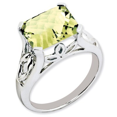 Lemon Quartz Ring Sterling Silver QR3186LQ, MPN: QR3186LQ, 883957363400