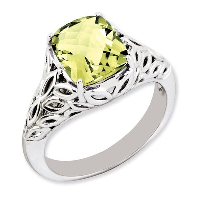 Lemon Quartz Ring Sterling Silver QR3181LQ, MPN: QR3181LQ, 883957363288