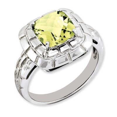 Lemon Quartz Ring Sterling Silver QR3171LQ, MPN: QR3171LQ, 883957404165