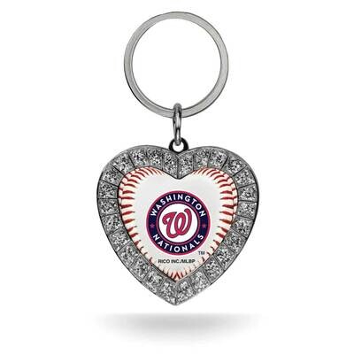 MLB Washington Nationals Rhinestone Heart Key Ring GC7899, MPN: GC7899, 94746939557