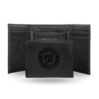 MLB Washington Nationals Black Faux Leather Trifold Wallet GC7682, MPN: GC7682, 767345898562