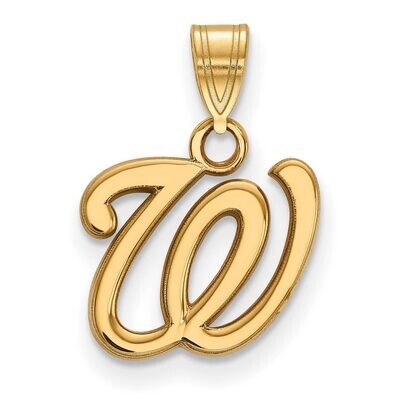 Washington Nationals Small Pendant 14k Yellow Gold 4Y010NAT, MPN: 4Y010NAT, 886774870137
