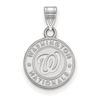 Washington Nationals Small Pendant 10k White Gold 1W001NAT, MPN: 1W001NAT, 886774765976