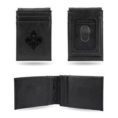 NBA New Orleans Pelicans Black Faux Leather Front Pocket Wallet GC7474, MPN: GC7474, 767345895288