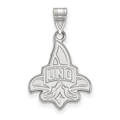 University of New Orleans Large Pendant 10k White Gold 1W003UNO, MPN: 1W003UNO, 886774771199