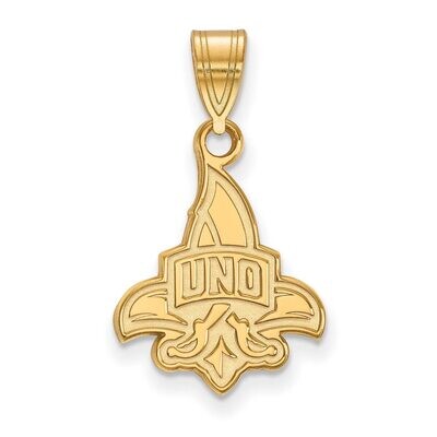 University of New Orleans Medium Pendant 14k Yellow Gold 4Y002UNO, MPN: 4Y002UNO, 886774859842