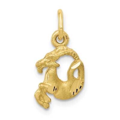 Capricorn Zodiac Charm 10k Gold 10ZC485, MPN: 10ZC485,