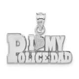 Polished &amp; Textured I Heart My Police Dad Pendant Sterling Silver PBS009PNSS, MPN: PBS009PNSS, 8106…