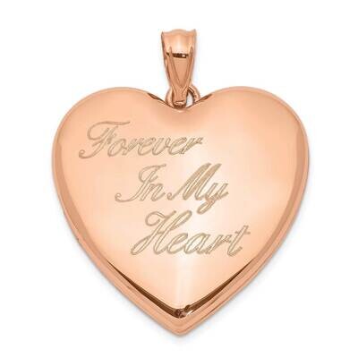 Forever In My Heart Ash Holder Heart Locket Sterling Silver Rose-tone QLS1002, MPN: QLS1002, 886774…