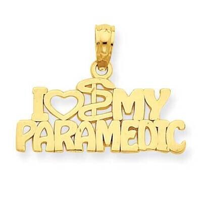 I Heart My Paramedic Pendant 14k Gold D4073, MPN: D4073, 637218023516