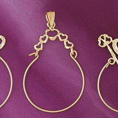 Dazzlers Jewelry Holder Pendant Necklace Charm Bracelet in Yellow, White or Rose Gold 4210, MPN: DZ…