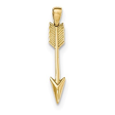 Arrow Pendant 14k Gold Polished K5404, MPN: K5404, 868044165389