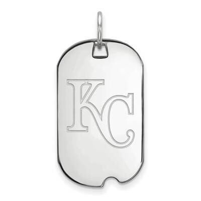 MLB Kansas City Royals Small Dog Tag Sterling Silver Rhodium-plated SS021ROY, MPN: SS021ROY, 883957…