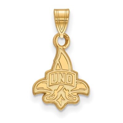 University of New Orleans Small Pendant 14k Yellow Gold 4Y001UNO, MPN: 4Y001UNO, 886774857398