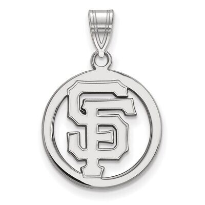 San Francisco Giants Sm Pendant in Circle Sterling Silver SS032GIT, MPN: SS032GIT, 886774630243