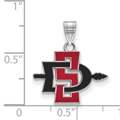 San Diego State University Small Pendant Sterling Silver SS001SDS, MPN: SS001SDS, 886774697420
