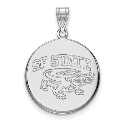 San Francisco State University Large Disc Pendant Sterling Silver SS001SFU, MPN: SS001SFU, 88677469…