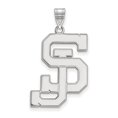San Jose State University Extra Large Pendant Sterling Silver SS008SJS, MPN: SS008SJS, 886774697598