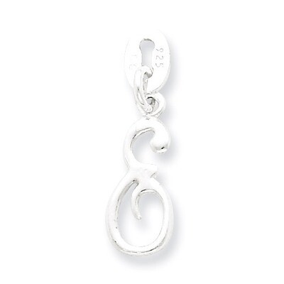 Initial E Pendant Sterling Silver QC6510E, MPN: QC6510E, 883957558899