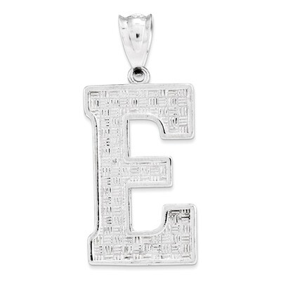 Initial E Charm Sterling Silver QC2766E, MPN: QC2766E, 883957906751