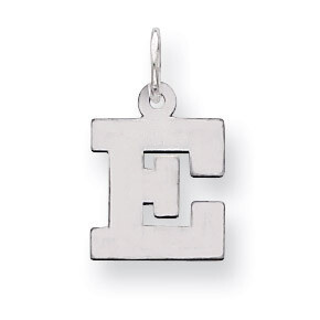 Block Initial E Charm Sterling Silver QC5093E, MPN: QC5093E, 883957128313