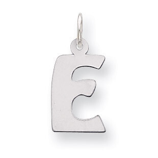 Bubble Block Initial E Charm Sterling Silver QC5091E, MPN: QC5091E, 886774976747