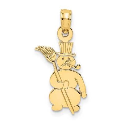 Snowman Charm 14k Gold Polished C3056, MPN: C3056, 637218017799