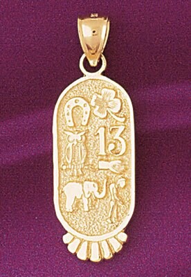 Dazzlers Jewelry Indian Casino Sign Pendant Necklace Charm Bracelet in Yellow, White or Rose Gold 5…