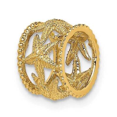 Starfish Slide 14k Gold Polished  C4636, MPN: C4636, 196904087770