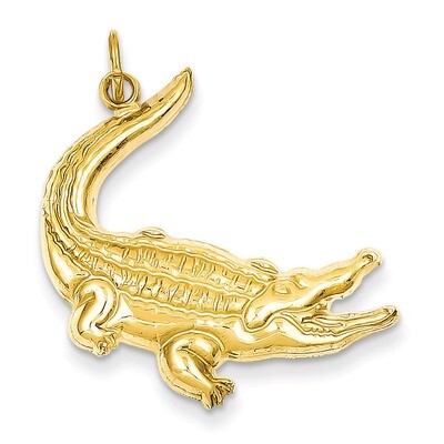 Alligator Charm 14k Gold D3462, MPN: D3462, 886774072517